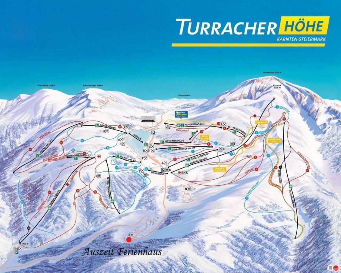 Auszeit Ferienhaus Fur 6 Personen ,Mit Grosser Terrasse Und Panoramablick, Turracher Hohe -A1 Haus 436 A Links- エクステリア 写真